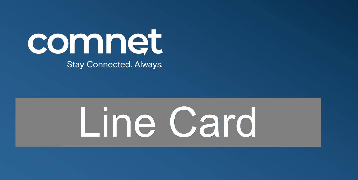 Comnet Ethernet Switch & Media Converter Line Card