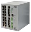 Hardened Managed L2+ Switch, 4 SFP, 16 RJ45, High Voltage, Substation-Rated