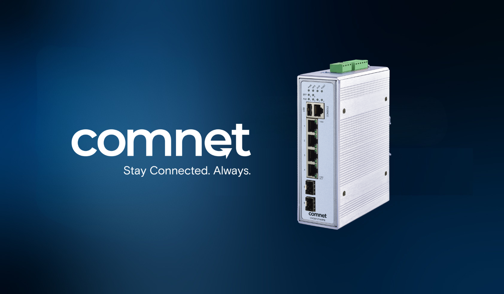 Introducing the Comnet CNG6F2T4MPB: A Hardened Managed Switch Delivering 90W PoE Power