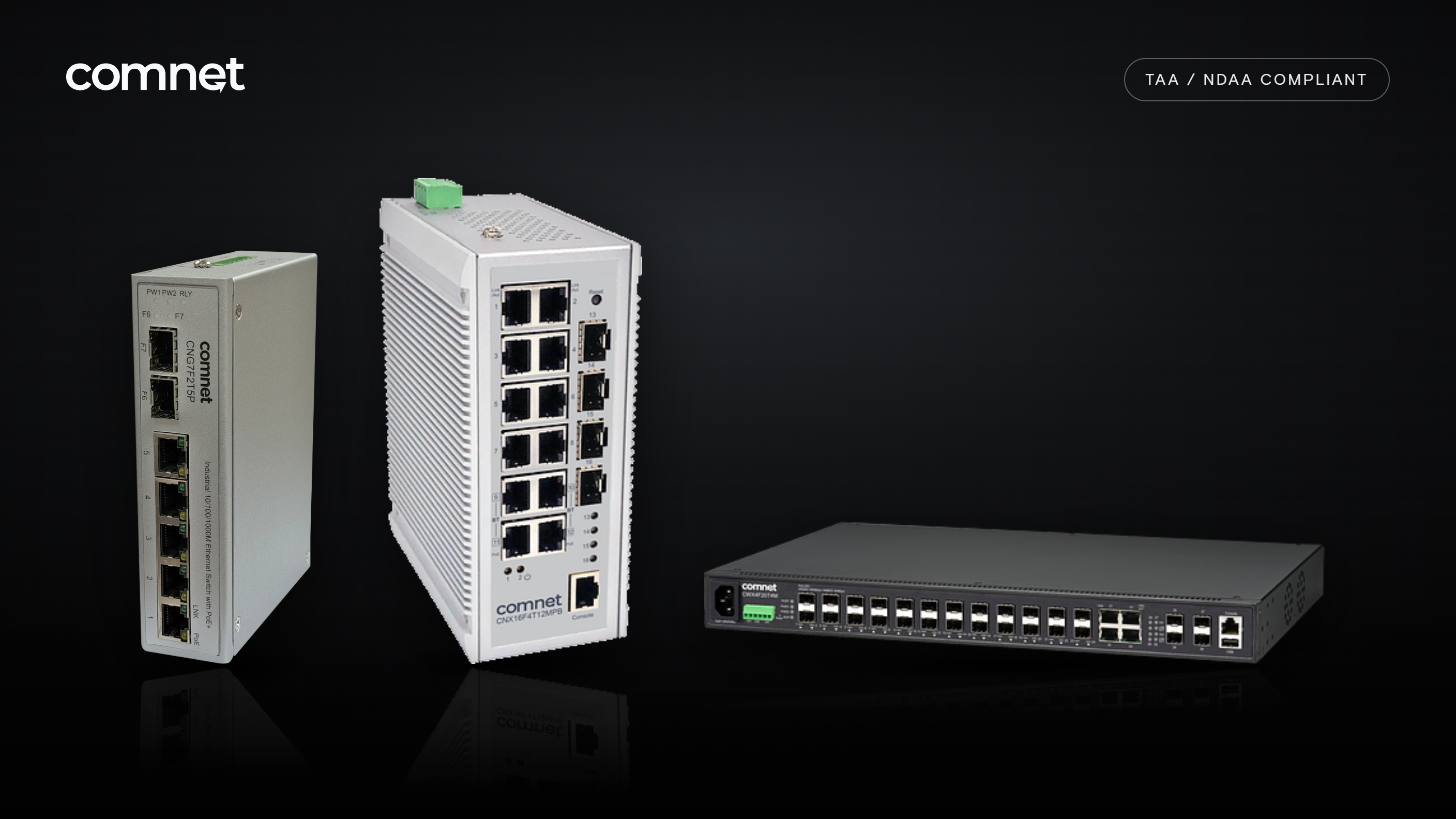 Three New Hardened Ethernet Switches From Comnet