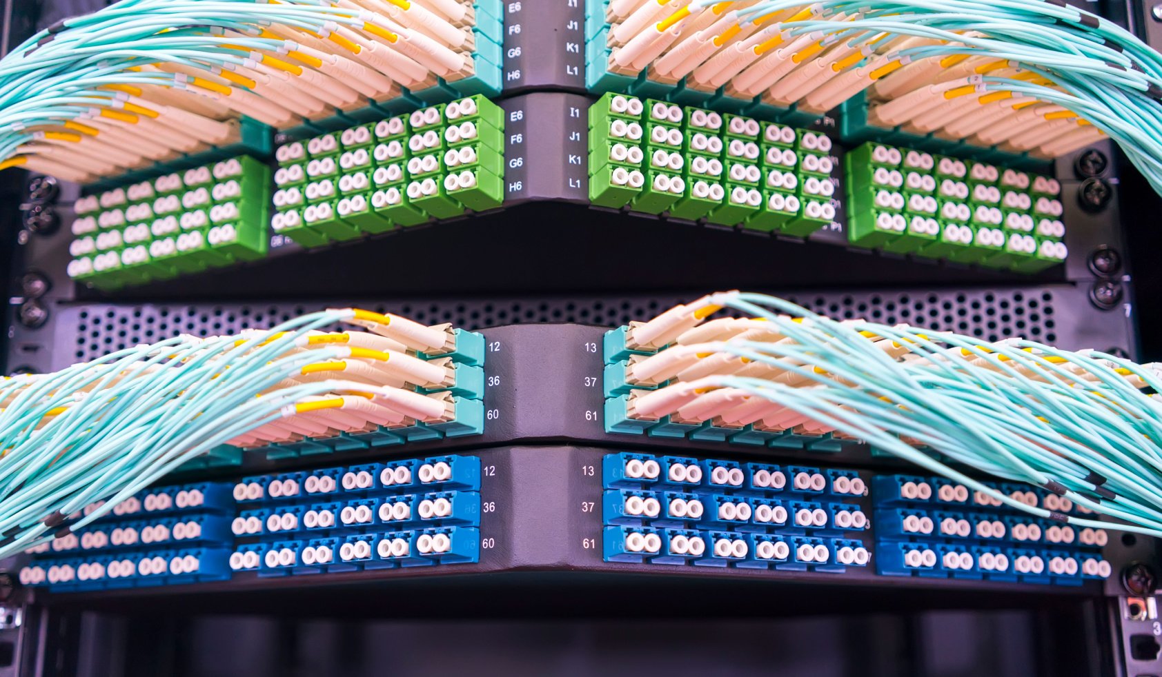 Fiber optic cable connect to communication Distribution point